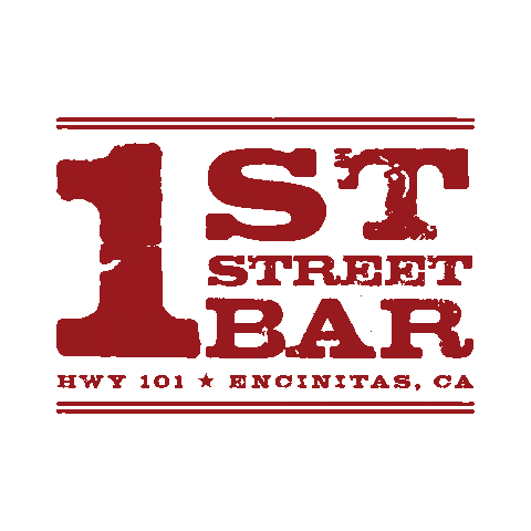 1st Street Bar Sticker