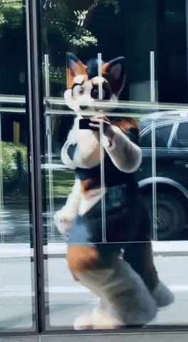 Walking Fursuiter GIF