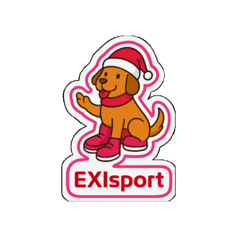 Xmas Dog Sticker by EXIsport