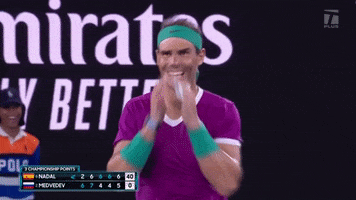 Happy Rafael Nadal GIF by Tennis Channel