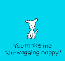 wagging you make me happy GIF by Chippy the Dog