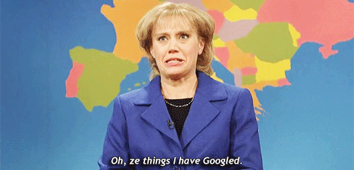 SNL "oh ze things I have Googled"