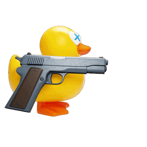 Gun Shooting Sticker