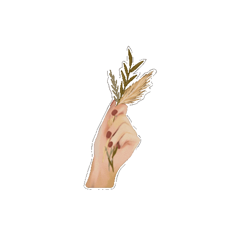 Flowers Hand Sticker