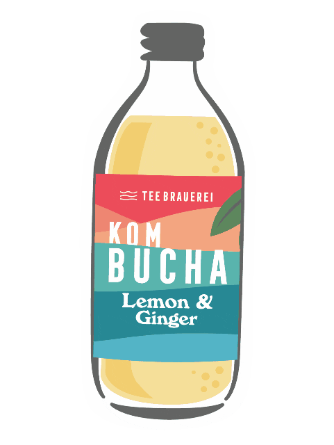 Kombucha Kombu Sticker by Teebrauerei