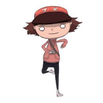 Walking Jk Sticker by Jake Knox Music