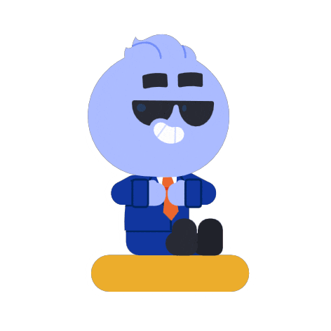 Happy Agent Sticker by Kwantel