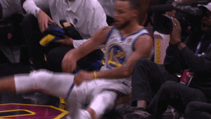 stretching golden state warriors GIF by NBA