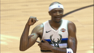Milwaukee Bucks Reaction GIF by NBA