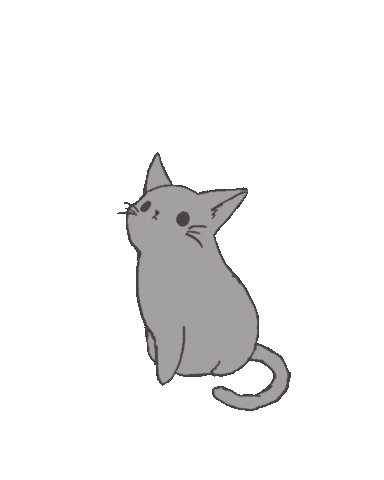 Tired Cat Sticker