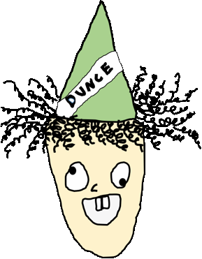 Image result for animated gif dunce