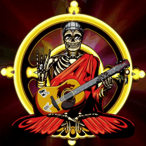 Guitar Skull GIF