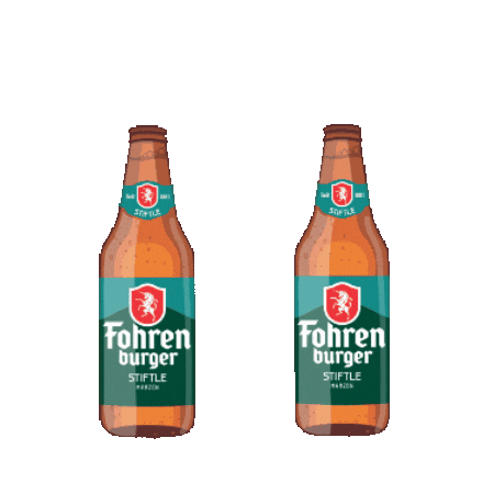 Cheers Bottle Sticker by Fohrenburger