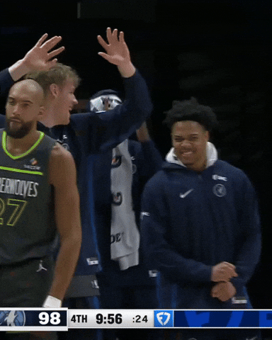 Happy Nba GIF by Minnesota Timberwolves