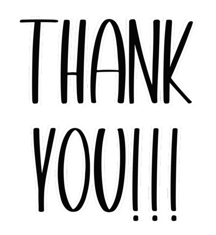 Thanks Thank You Sticker by Juwel-lettering for iOS & Android | GIPHY