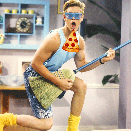 saved by the bell pizza GIF