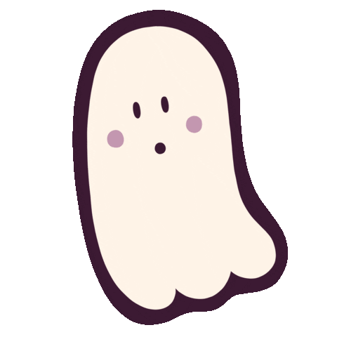 Halloween Ghost Sticker by Happy Mouse Studio