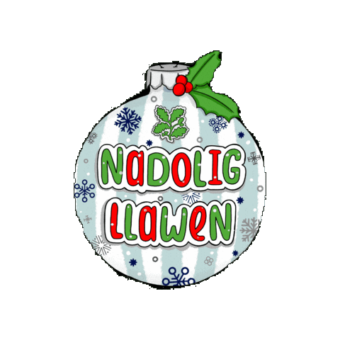 Holly Bauble Sticker by National Trust Cymru