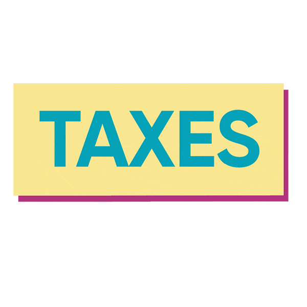 Taxes Tax Cut Sticker by CARS (Charitable Adult Rides & Services)