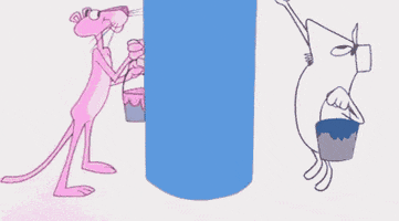 painting pink panther futility