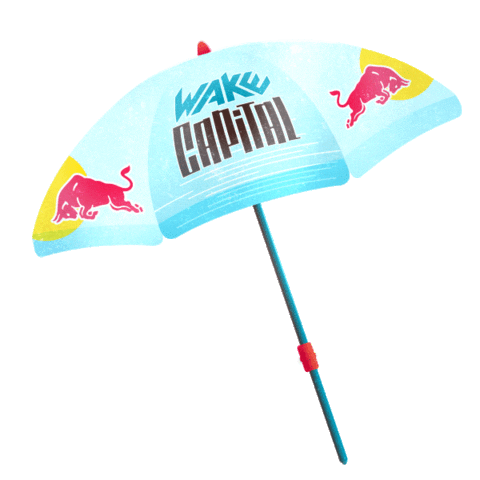 Umbrella Wakeboard Sticker by Red Bull
