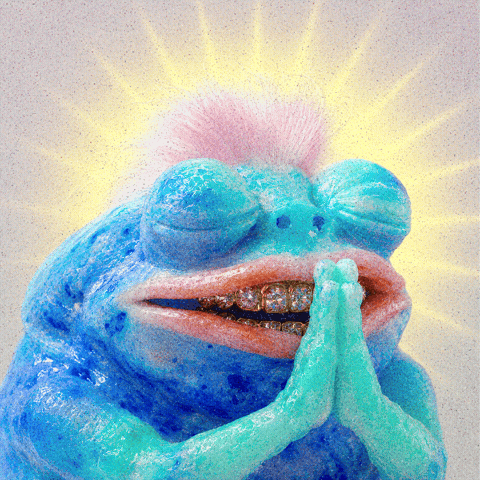 Frog Pray GIF