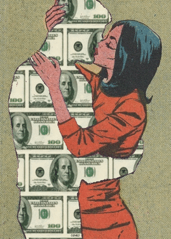 money kissing GIF