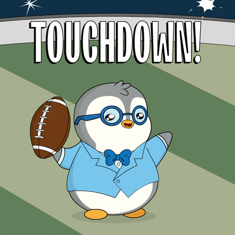 Throwing Tom Brady GIF by Pudgy Penguins