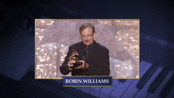 robin williams GIF by Recording Academy / GRAMMYs