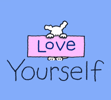 Love Yourself Heart GIF by Chippy the Dog