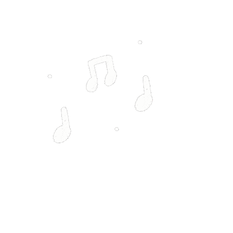 White Aesthetic Musicnote Sticker