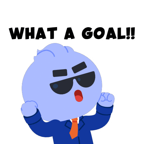 Happy Goal Sticker by Kudai