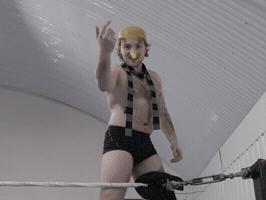 Pro Wrestling Laughing GIF