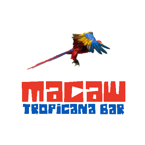 Macaw Bar Sticker