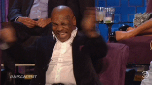 Image result for tyson laughing gif