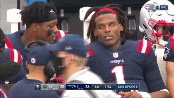 Cam Newton Reaction GIF by New England Patriots - Find & Share on GIPHY
