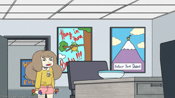 bee and puppycat candy GIF