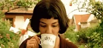 french tea GIF, drinking tea