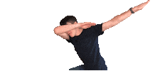 Dab Celebrating Sticker by Gorepc