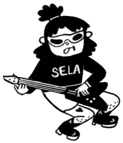 Bass Bassist Sticker by Chicas Rockeras S.E.L.A.