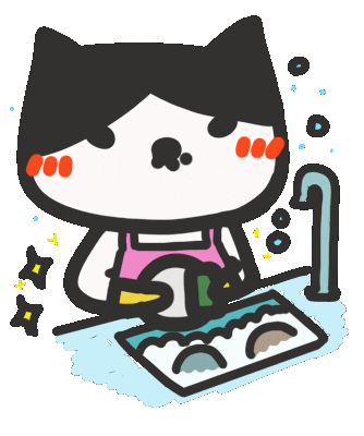 Wash Washing Up Sticker by yomoyeah