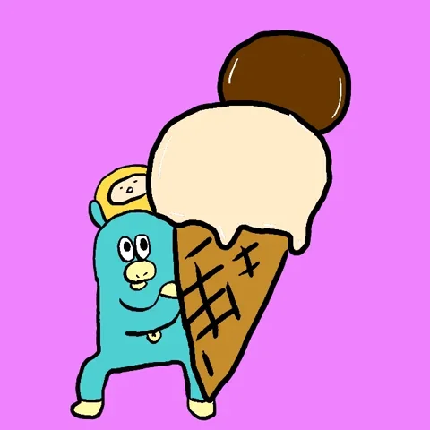 Hungry Ice Cream GIF