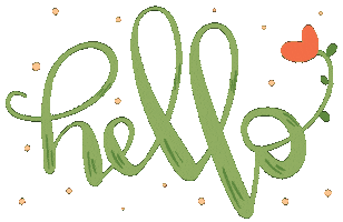 Heart Hello Sticker by OneSquigglyLine