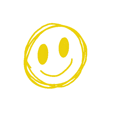 Orange Smile Sticker