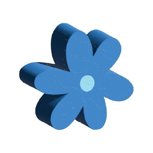 Blue Flower Sticker by Sunnie