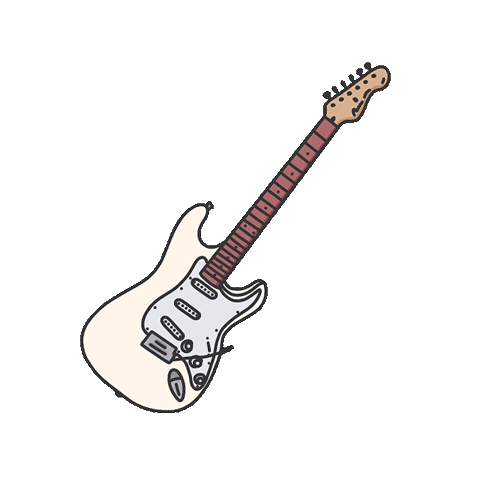 Guitar Sticker by public emily artist management