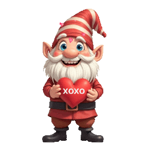 I Love You Gnome Sticker