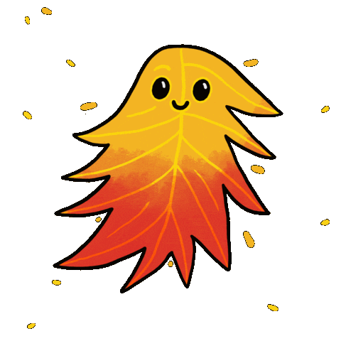 Falling Leaf Fall Sticker