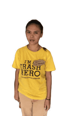 No Way Wow Sticker by Trash Hero World