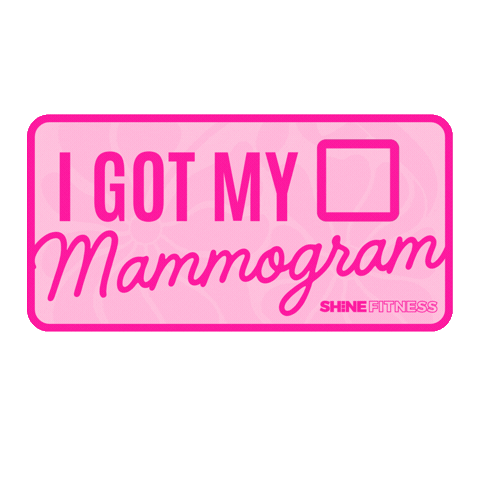 Breast Cancer Shine Sticker by SHiNEDanceFitness